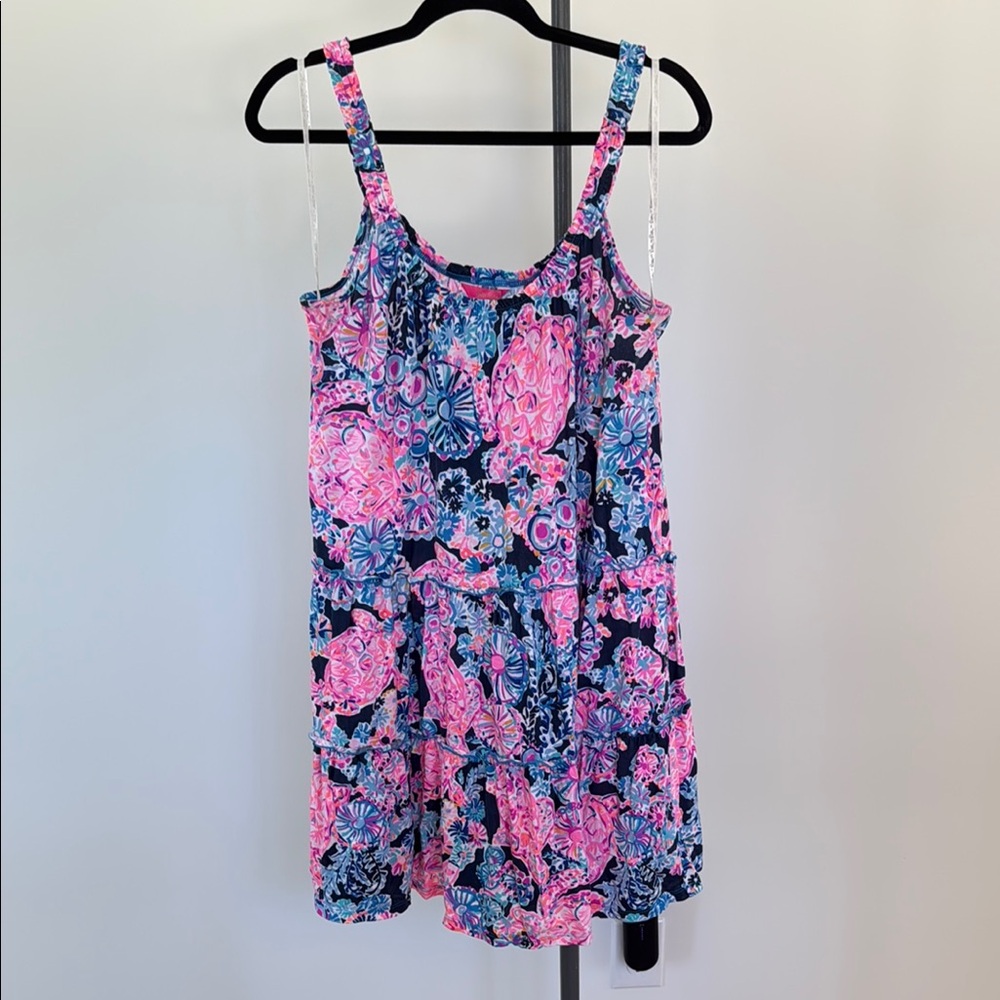 Lilly Pulitzer Pink and Blue Floral Dress